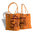 Plastetasche Jola (Hindi = bag) orange/brown