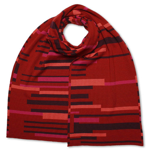 Scarf Art-Line Piano, pink/red