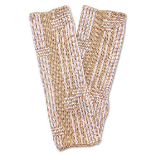 Handstulpen (Paar) Stripes 4, kamel/frostrosé