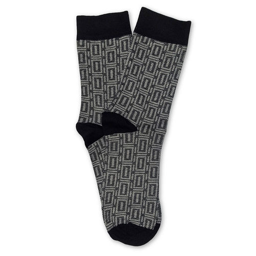 Socken Bricks 2, schwarz/weiß